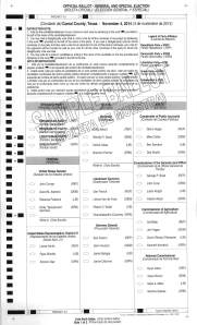 Precinct 1 Sample Ballot with Write-in Candidates_Page_1